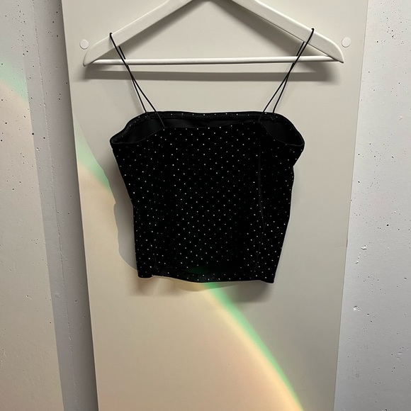 Velvet gem stoned tank top. Surprisingly comfortable. - Picture 3 of 3